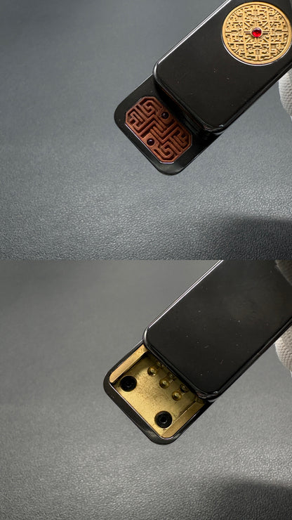 Brocade & Azure Paperweight Zirconium