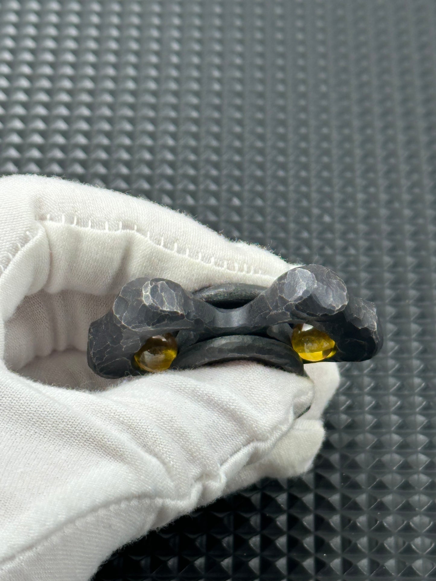 Kiva Tungsten Stone Textured