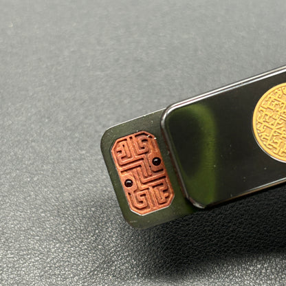 Brocade & Azure Paperweight Zirconium
