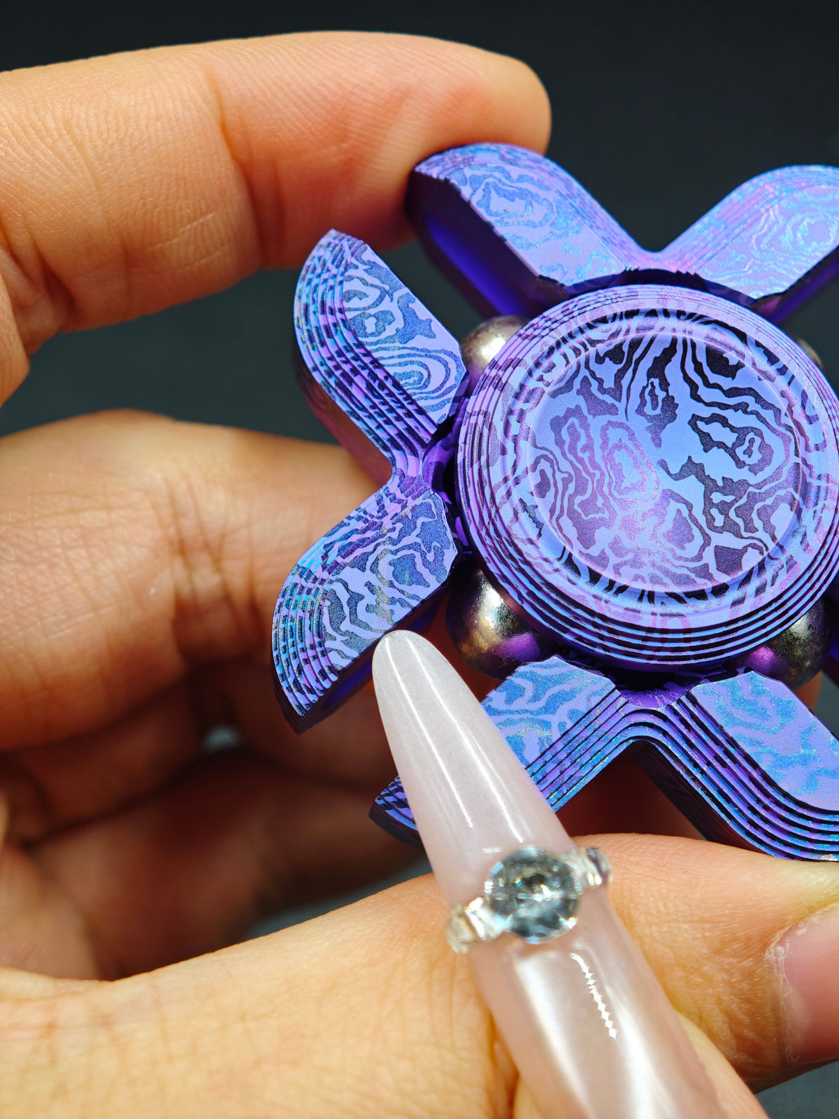 XO Titanium Color-Anodized Engraved