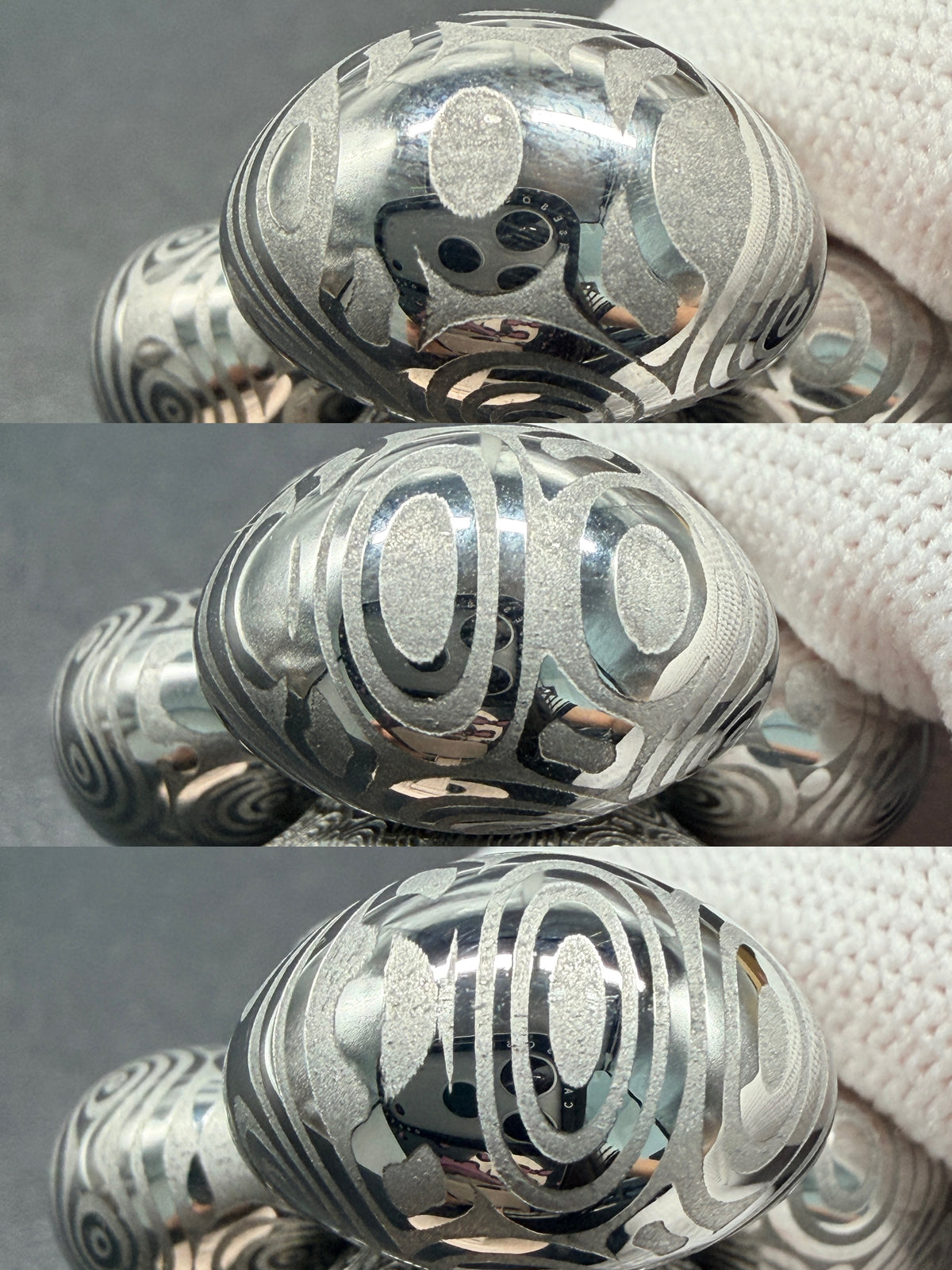 Cell Mini Damasteel Etched
