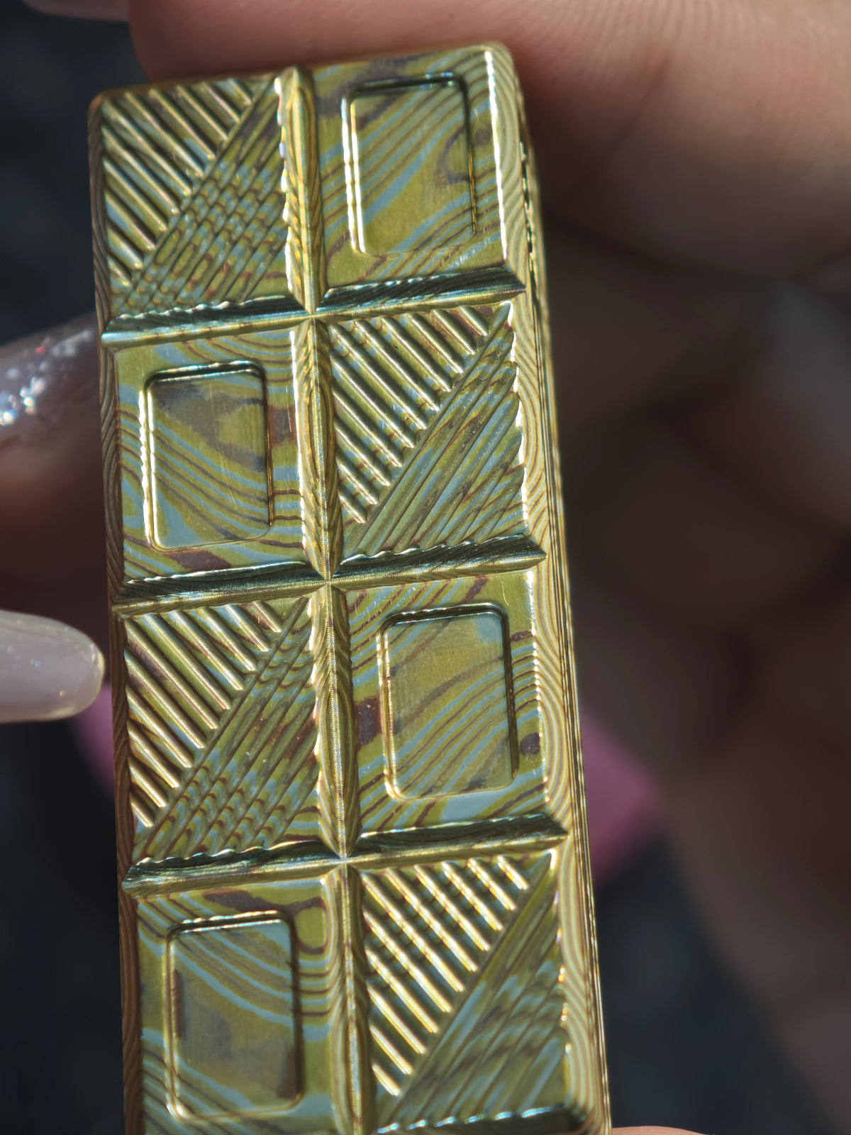 Wafer Chocolate Mokume
