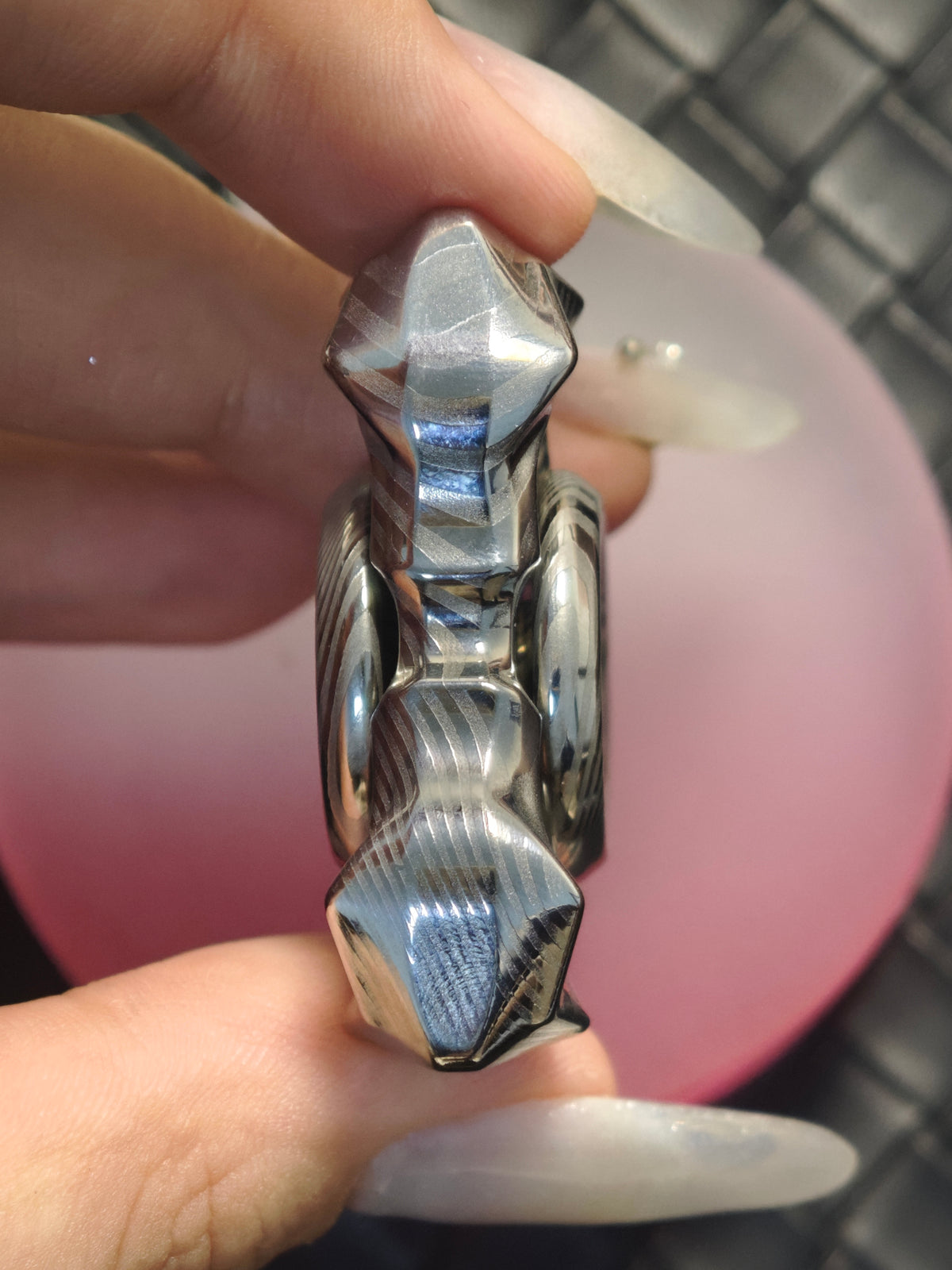 Thorns And Fog Damasteel Etched