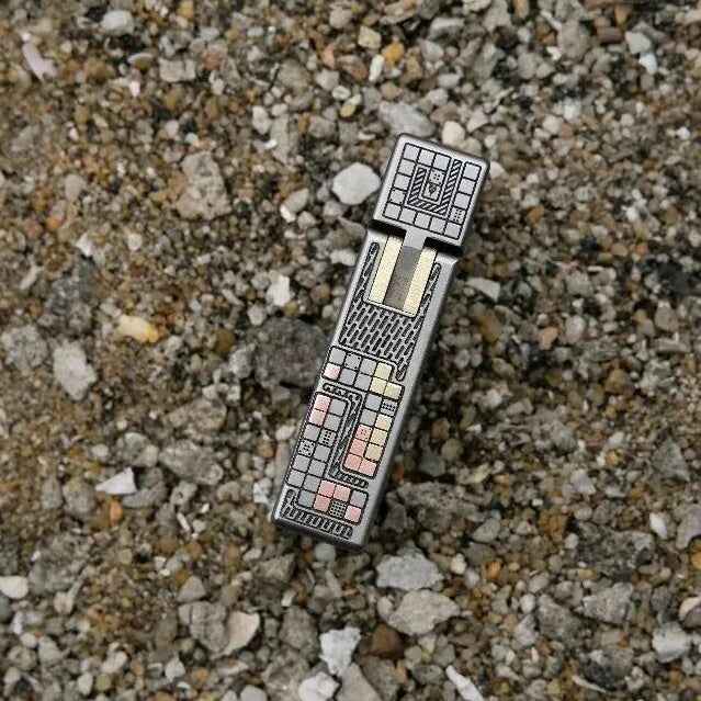 NO FIRE Titanium engraving Brand new