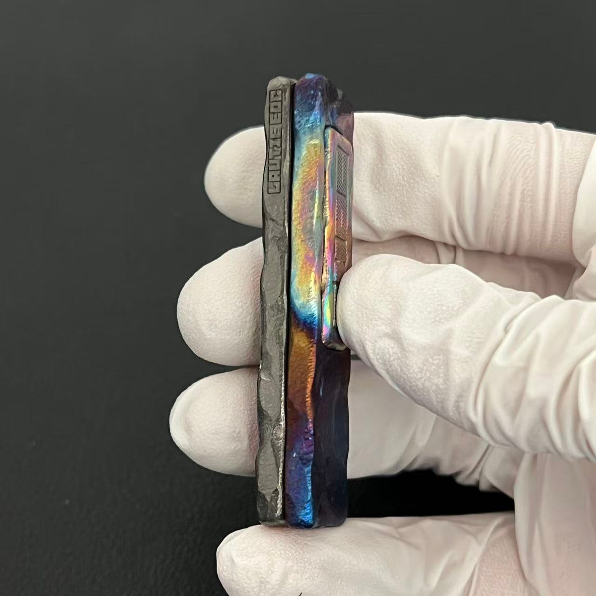 Choc Titanium Color-Anodized Stone Textured