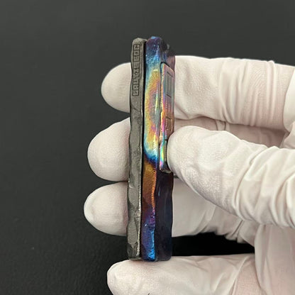 Choc Titanium Color-Anodized Stone Textured