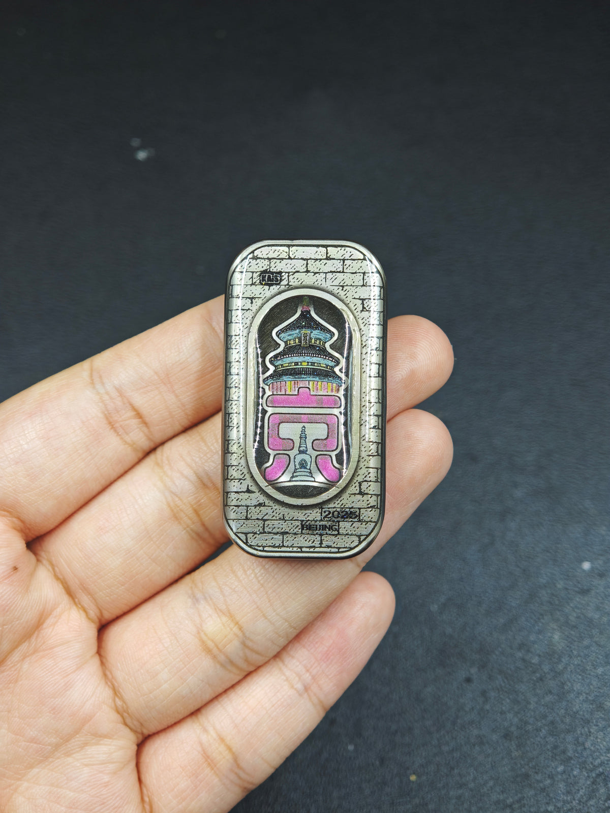POPO Titanium Color-Anodized Resin-Sealed Engraved Limited Edition