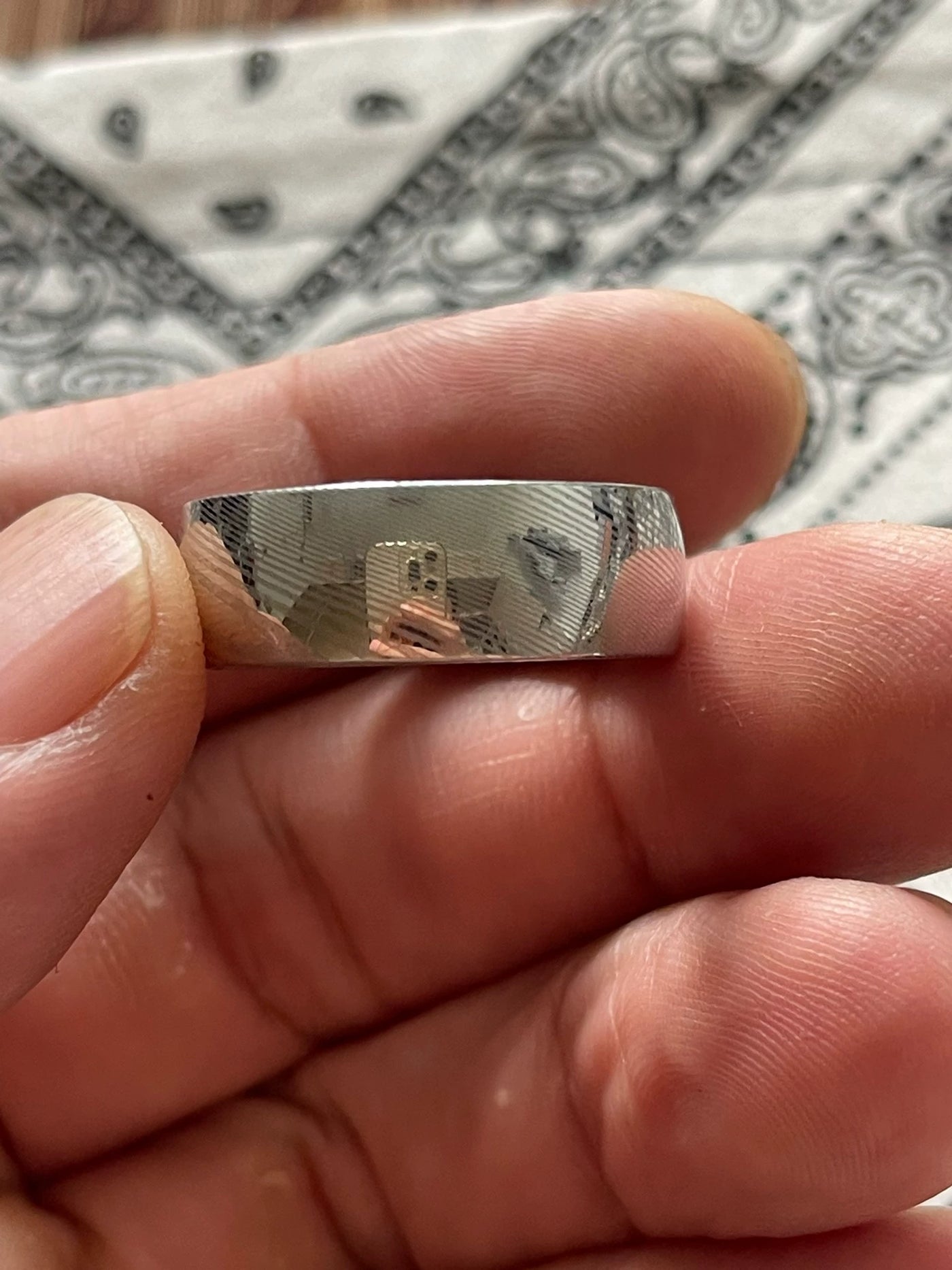 Pig Ring Damasteel Size #22