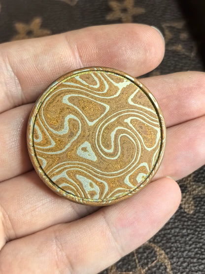 Milk Cap Mini Mokume