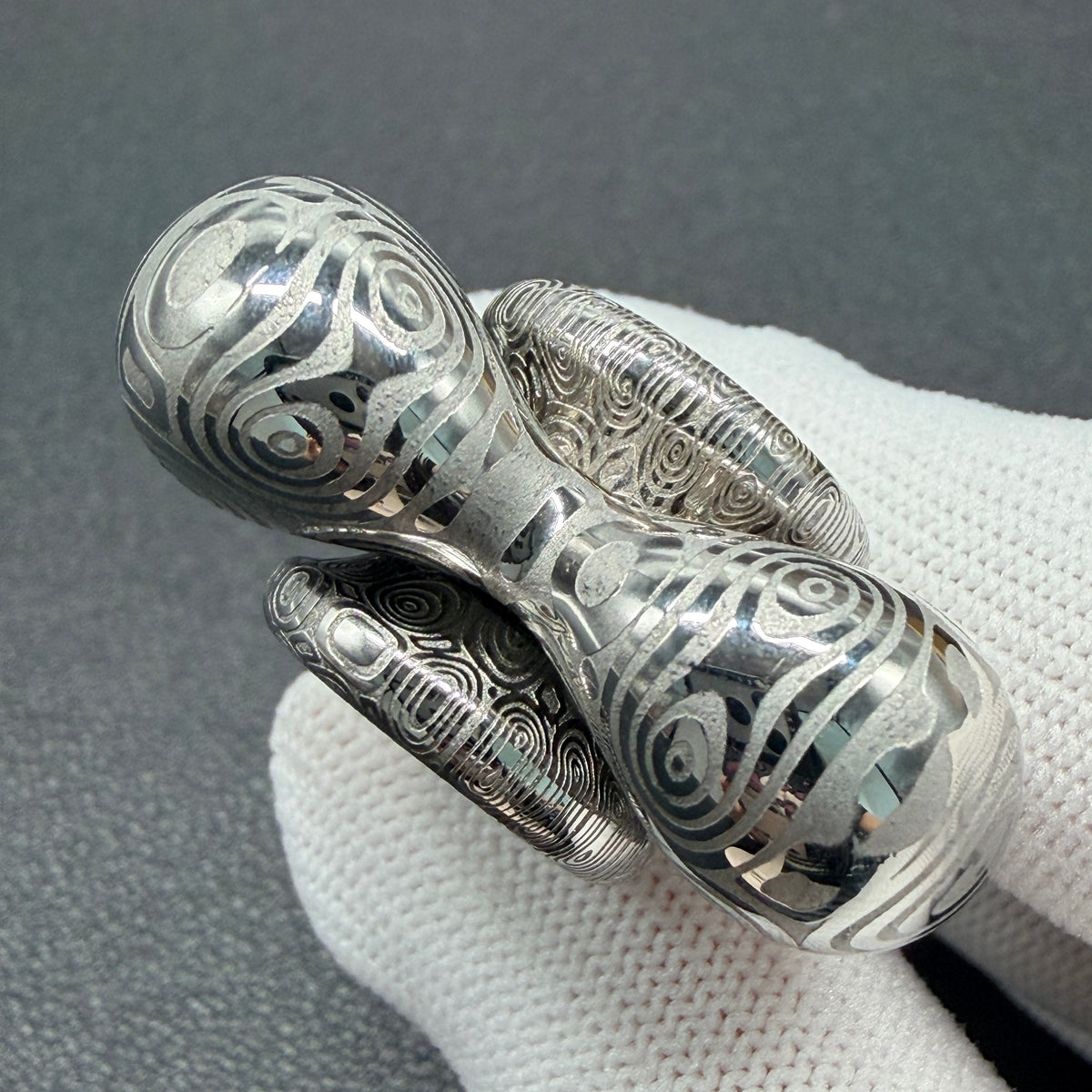 Cell Mini Damasteel Etched