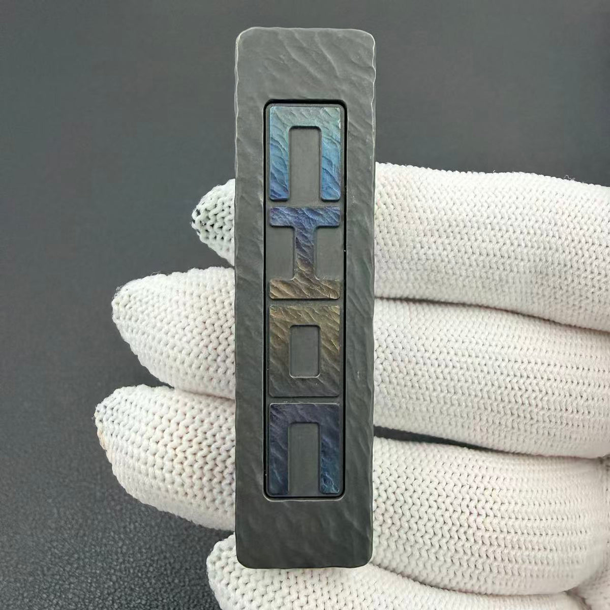 Choc Zirconium Color-Anodized Stone Textured