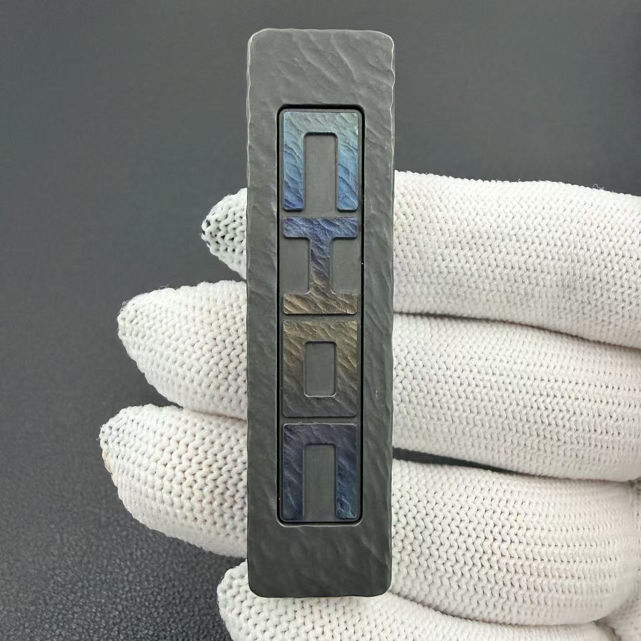 Choc Zirconium Color-Anodized Stone Textured
