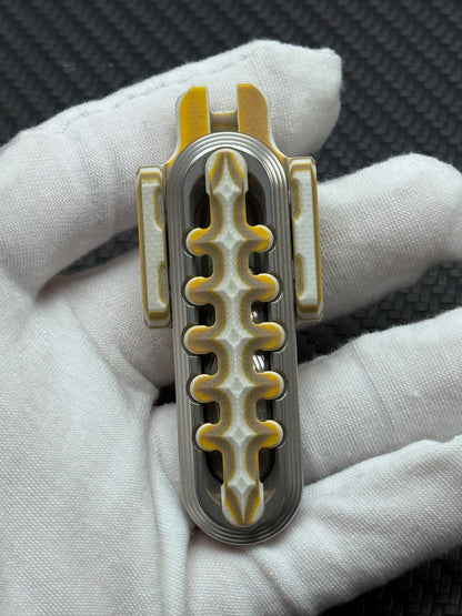EXOSKELETON G10 Yellow Grey White Bone Core Stainless Steel