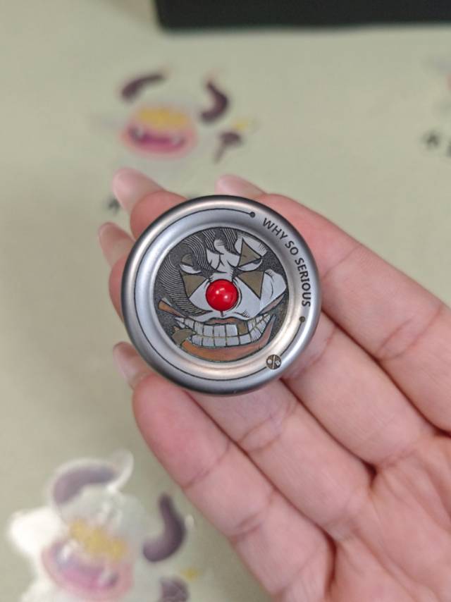 Joker Noise Milk Cap Spring Press Bead Titanium
