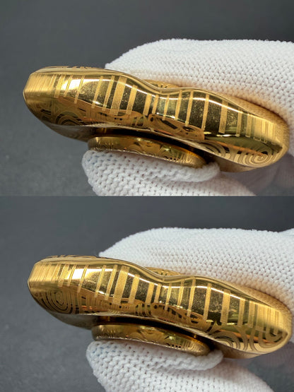 Mirage Stainless Steel Gold Plated Engraved Polished