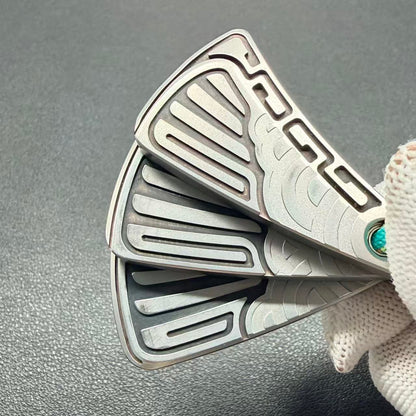NAYICI Peacock Feather Stainless Steel