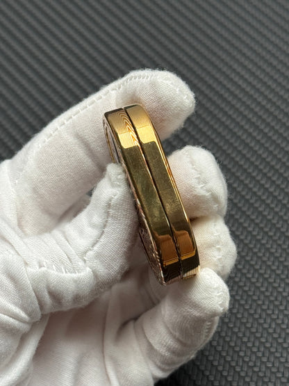 Grumpy Rabbit Rhythm Mokume Polished