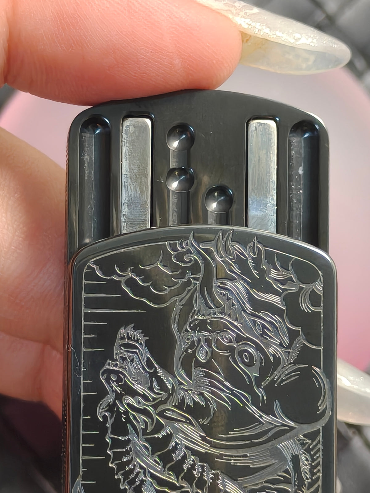Root Three Zirconium Engraved Polished Limited Edition