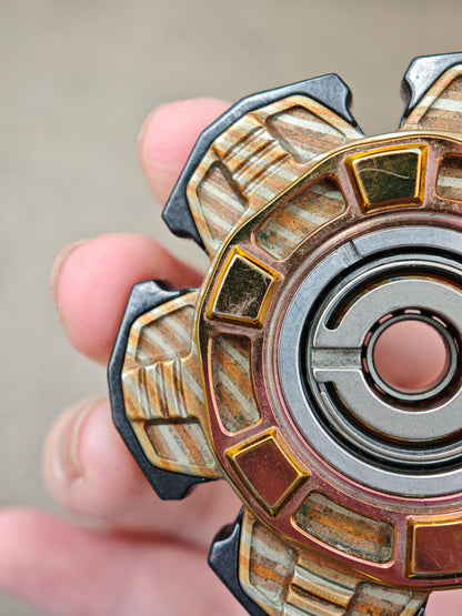 Triple Leaf Ignition Shell Opening Mokume