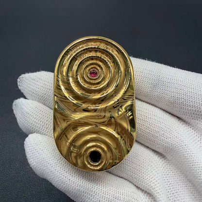 Ripple 2.0 Stainless Steel Gold Plated Engraved