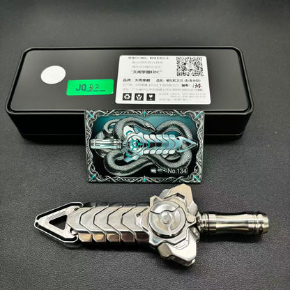 Rattlesnake Sword Titanium Polished