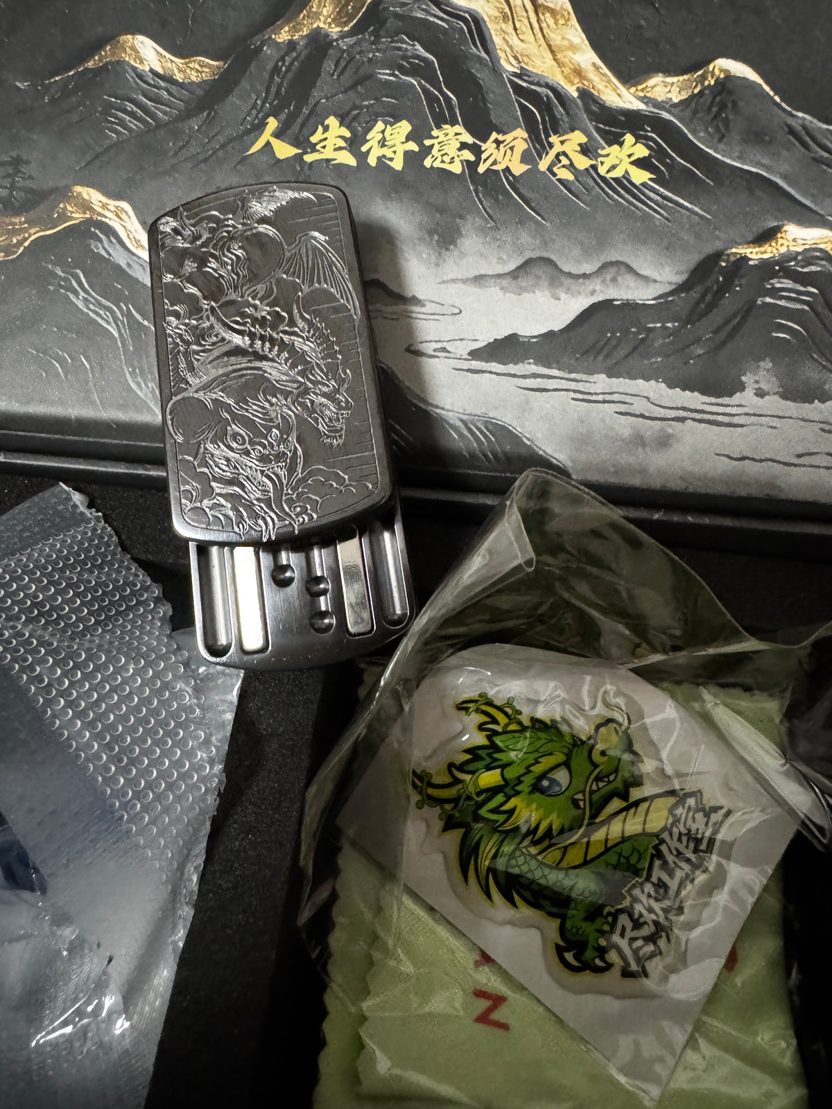 Root Three Zirconium Engraved Polished Limited Edition
