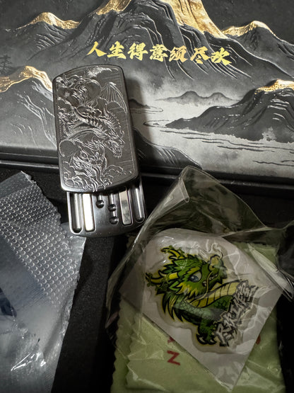 Root Three Zirconium Engraved Polished Limited Edition