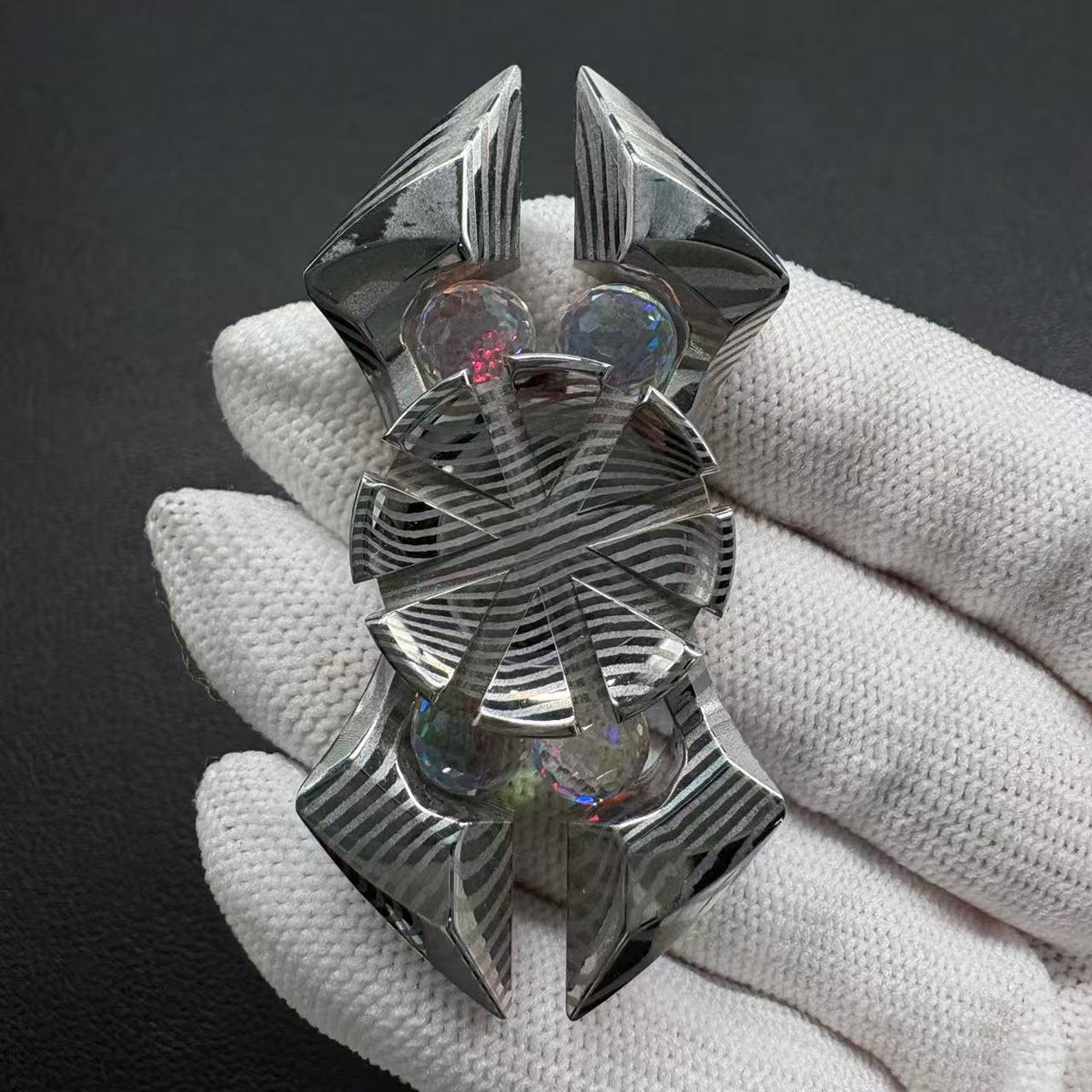 Scorpio Bearing Cap Damasteel