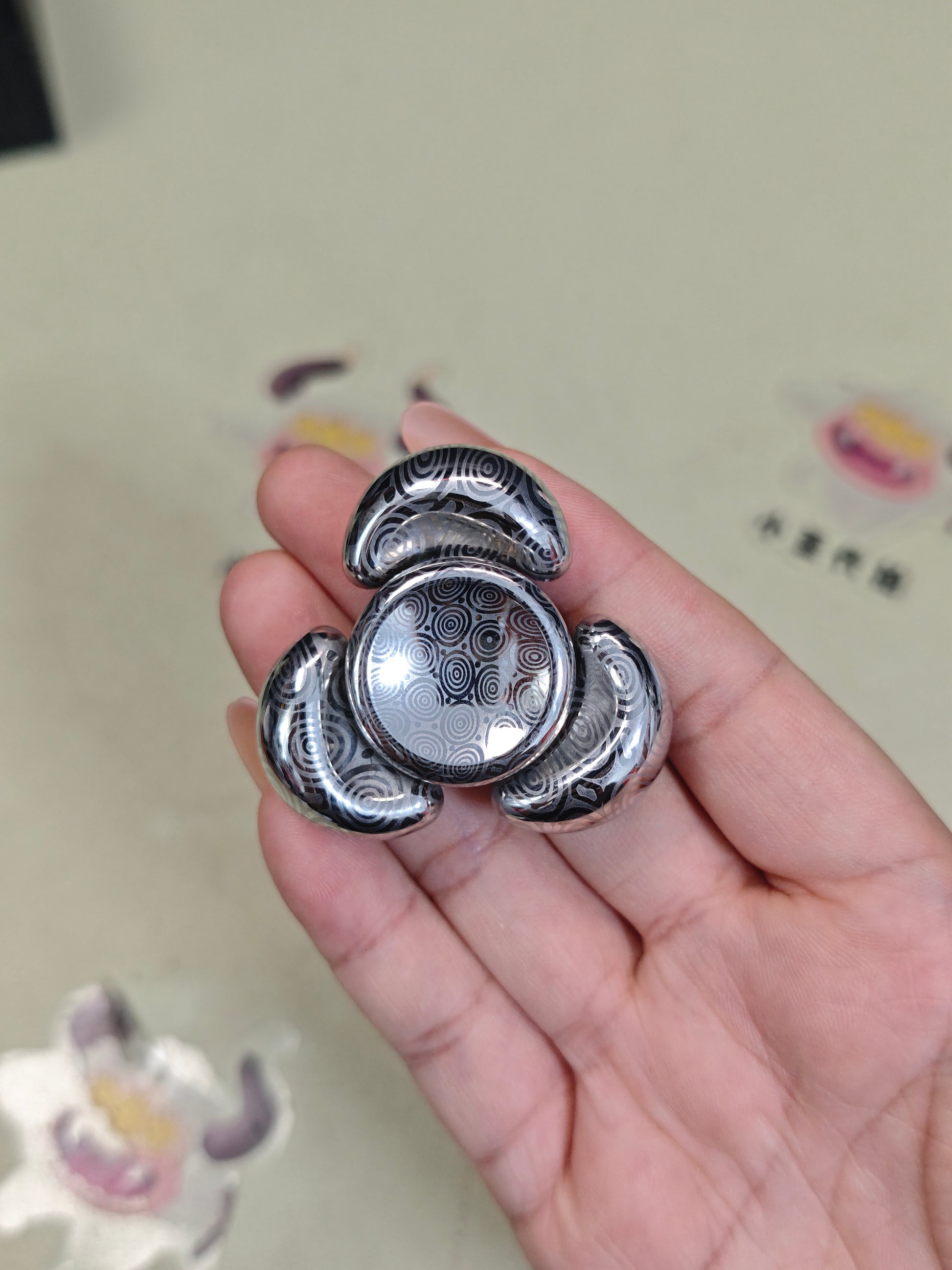 sandan Damasteel Etched Polished