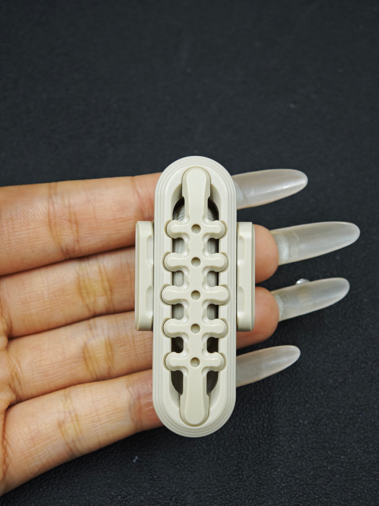 WANWU Exoskeleton Precision Machined Magnetic-Mechanical EDC Fidget Slider PEEK Polished