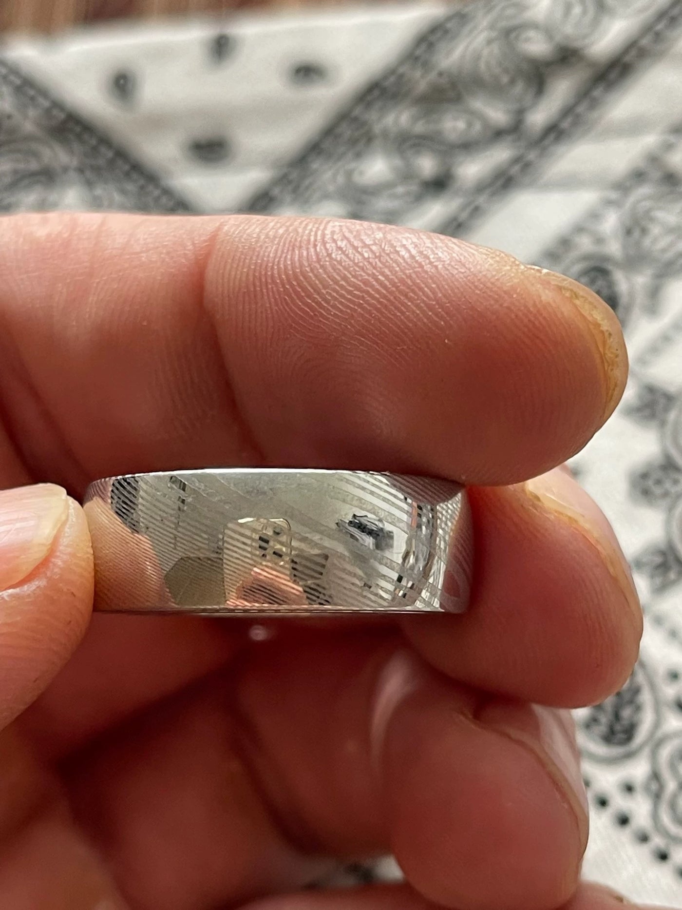 Pig Ring Damasteel Size #22