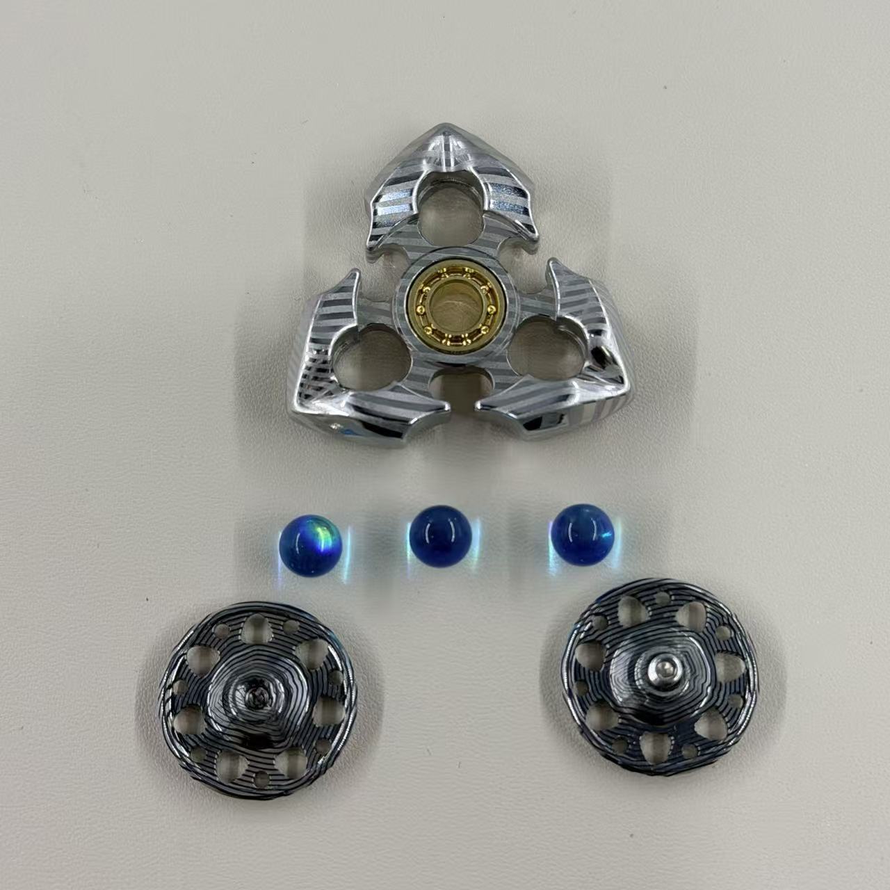 Tri Leaf Crossbone Stainless Steel