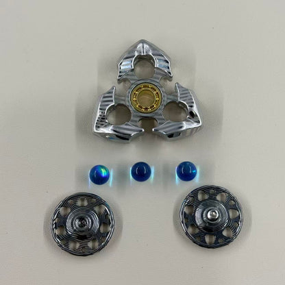 Tri Leaf Crossbone Stainless Steel