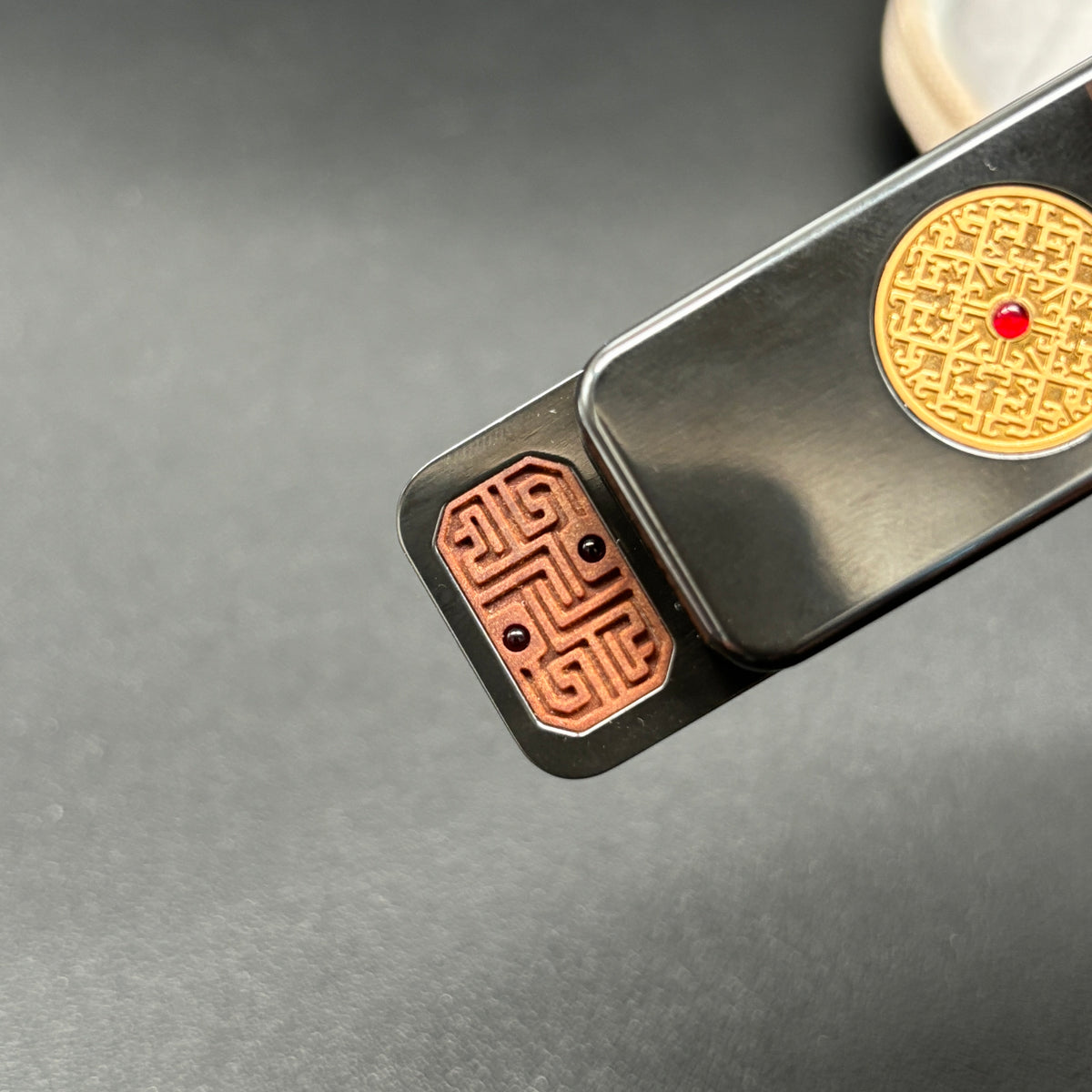 Brocade & Azure Paperweight Zirconium