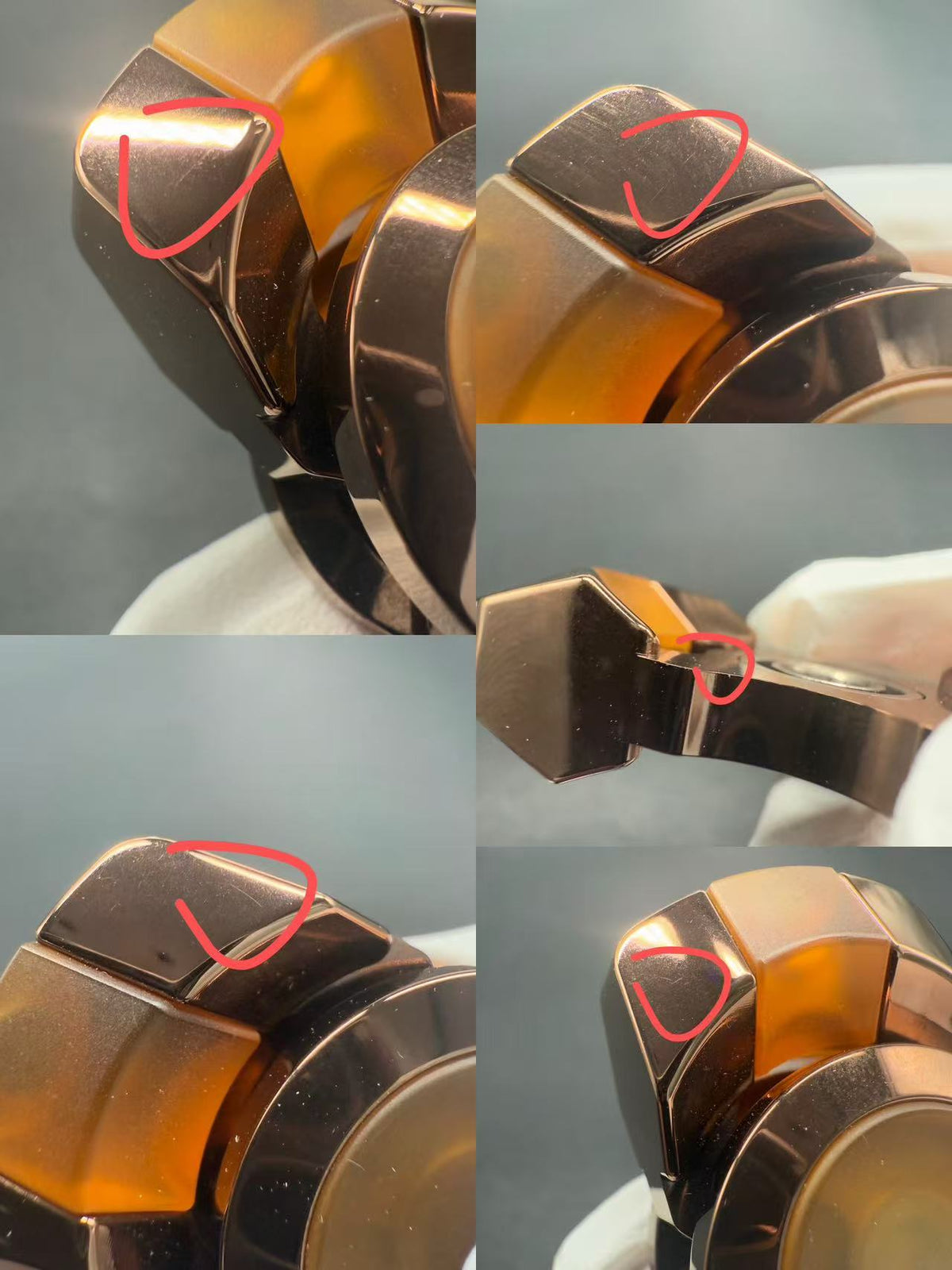 Amber Tenon Stainless Steel PVD Coated