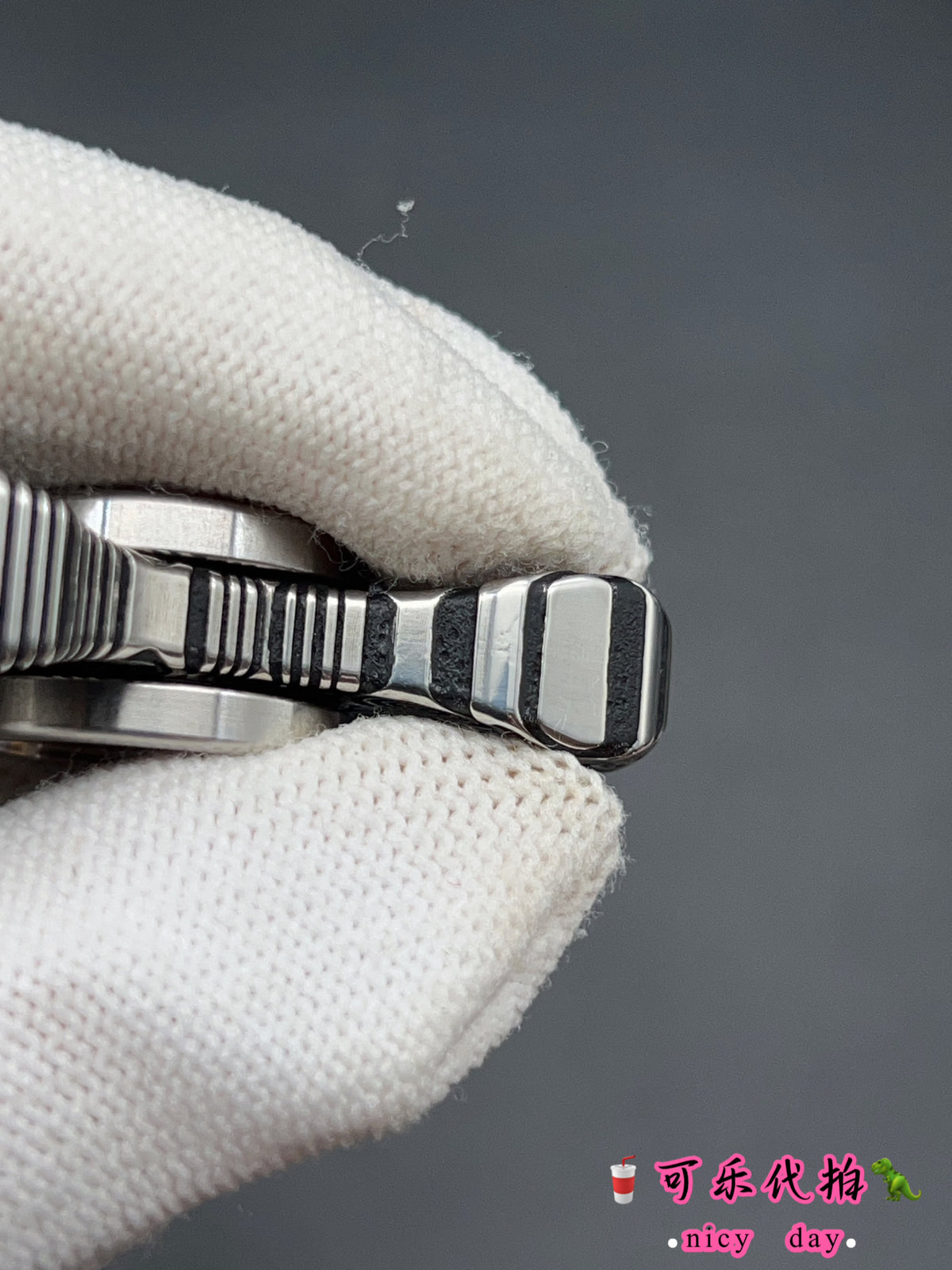 Stubby Damasteel Etched