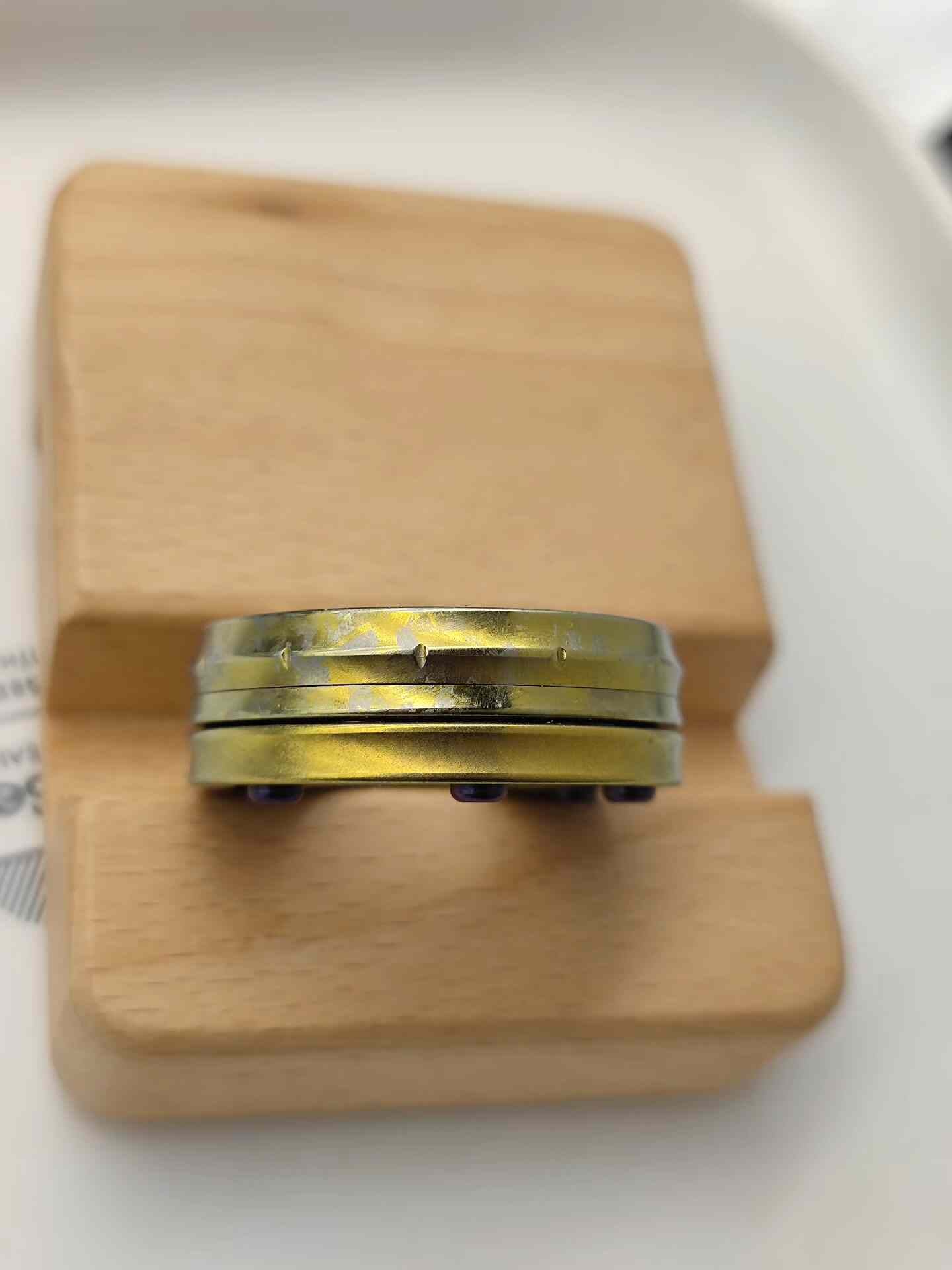 Star Ring Crystallized Titanium