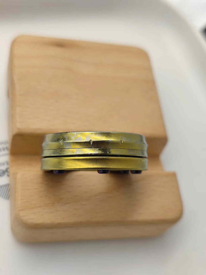 Star Ring Crystallized Titanium