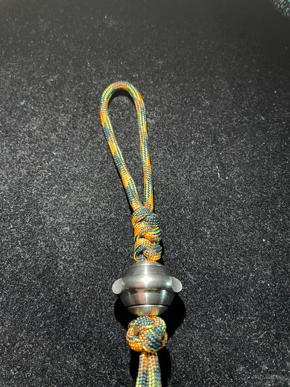 Planet Lanyard Bead, Stainless Steel