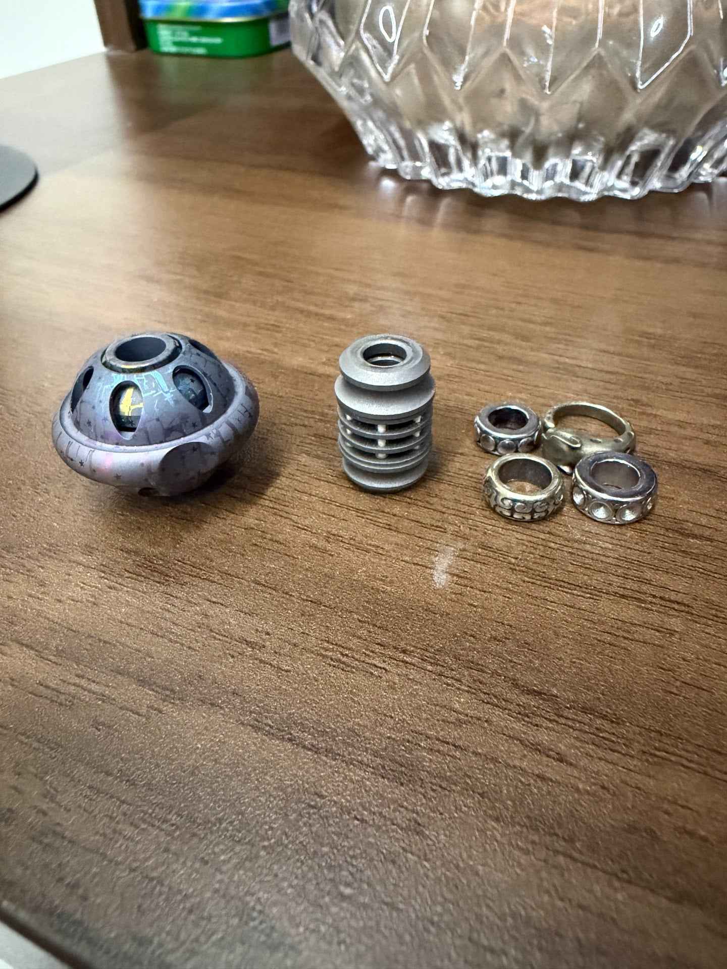 Planet Lanyard Bead Titanium