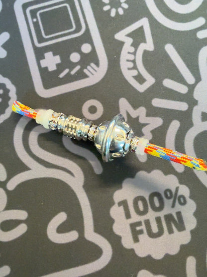 Planet Lanyard Bead, Stainless Steel