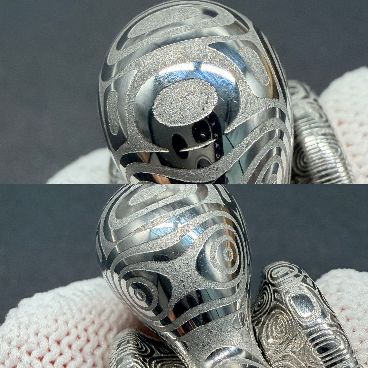 Cell Mini Damasteel Etched