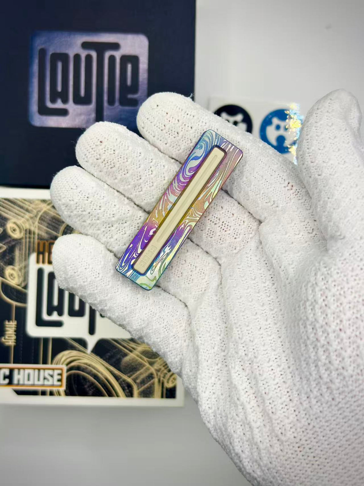 Frog Titanium Engraved