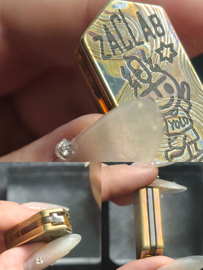 Plane Mokume Copper