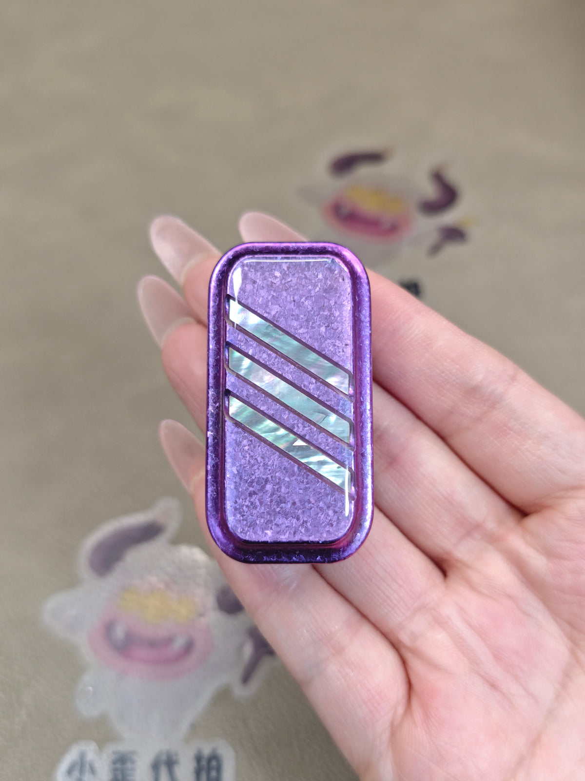 Lucky Candy Crystallized Titanium Resin-Sealed