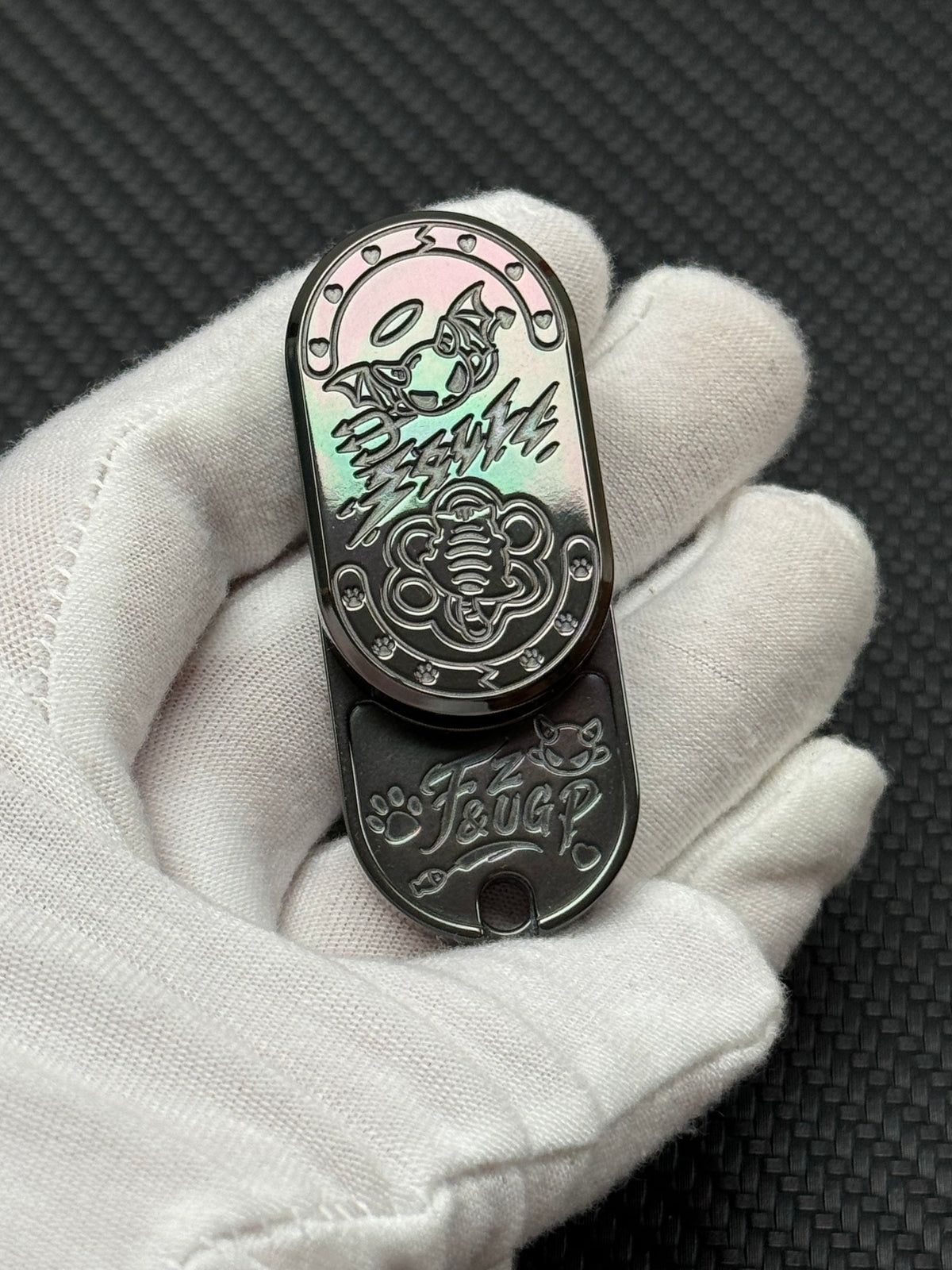 PK Mini Zirconium Polished Oil Slick