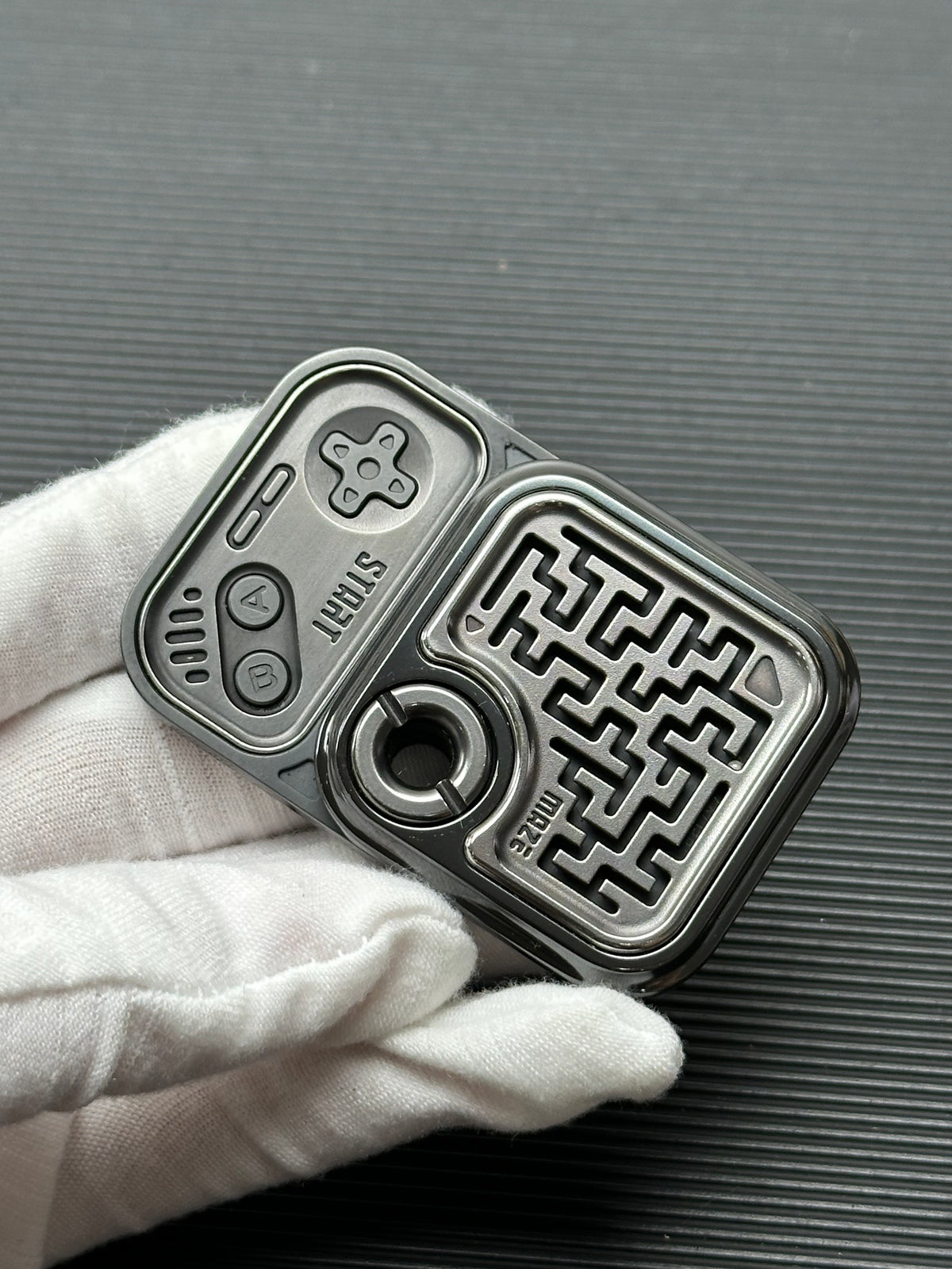 MAZE BLOCK Zirconium Polished