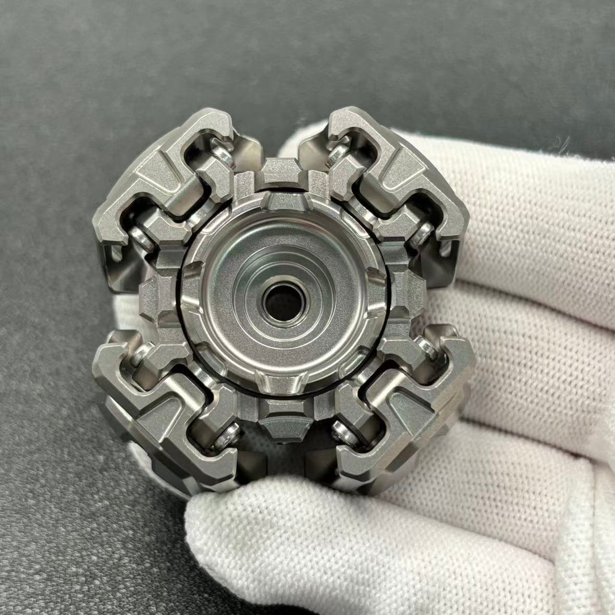 Ancient Iron Shell Opening Titanium Polished