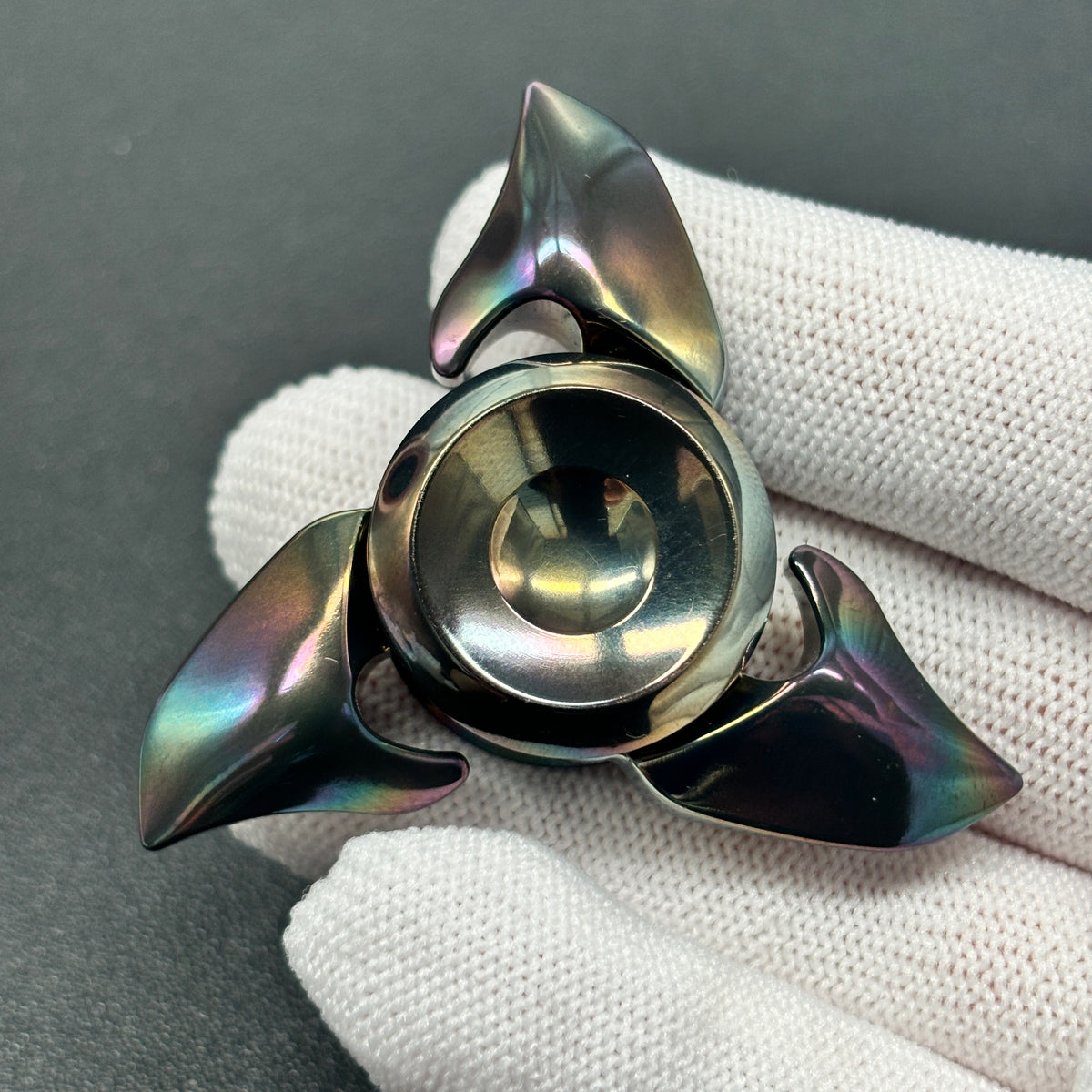 Owl Zirconium Polished Oil Slick