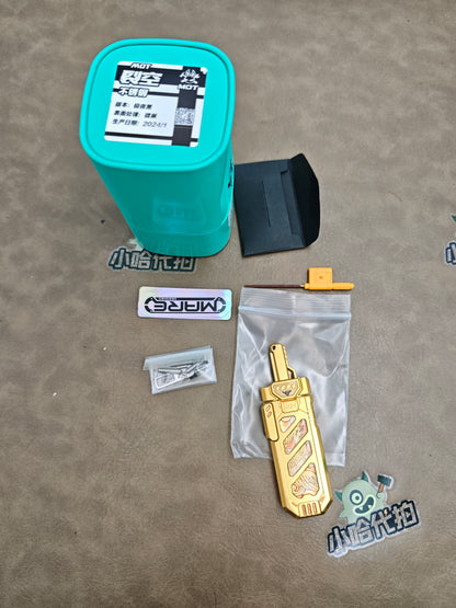 Sky Breaker Stainless Steel Gold Plated Resin-Sealed